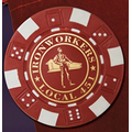 10 Foil Stamped Poker Chips in Drawstring Bag